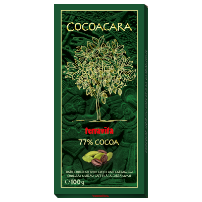 Cocoacara 77% coffee & cardamon