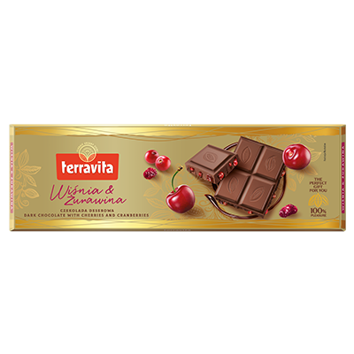 Dark Chocolate With Cranberries and Cherries